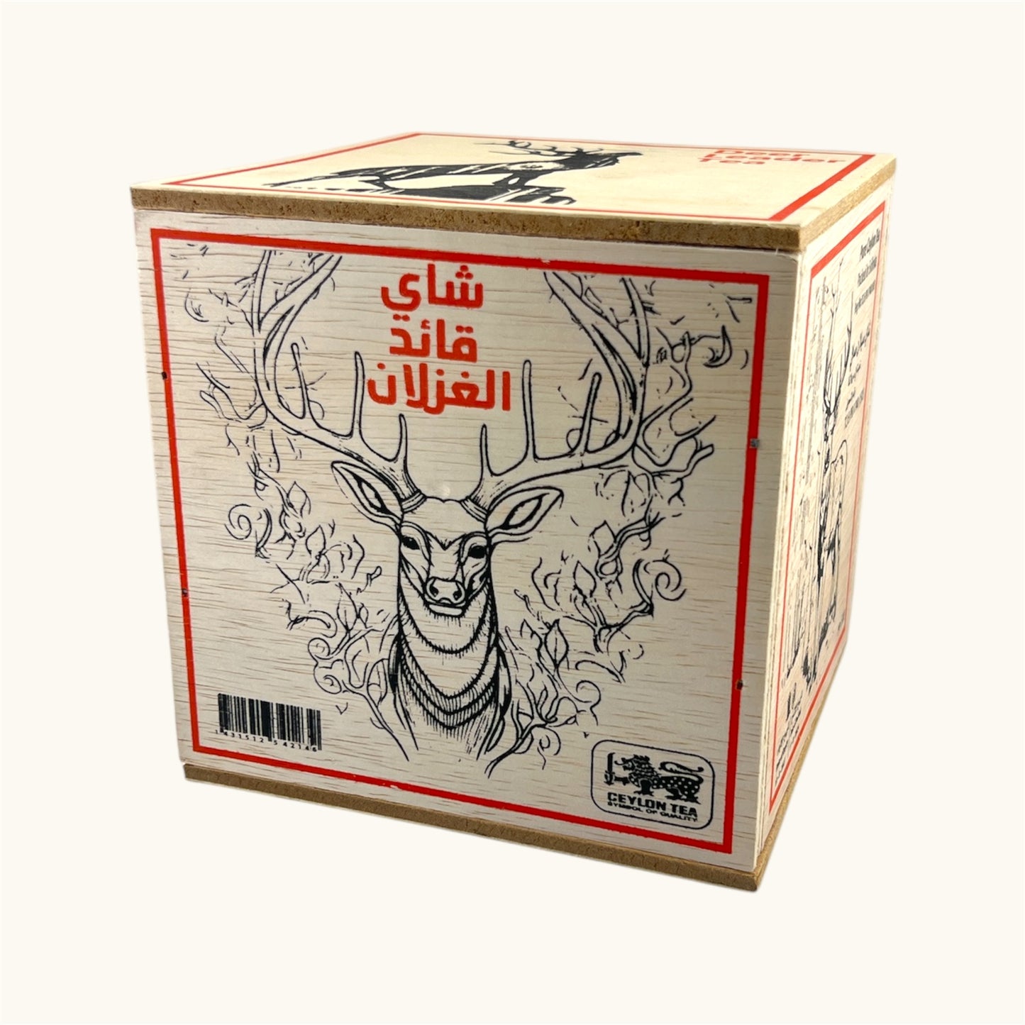 شاي قائد الغزلان علبة خشب 500جرام