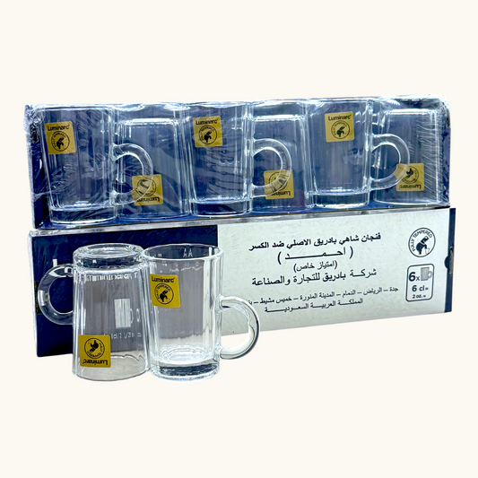 بيالة شاي بادريق مضلعة 60 ملي